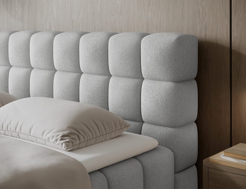 Sabeno Sängpaket Bubblig Kontinentalsäng med förvaring 140x200 cm - Tonall 03 - Products - Möbler - Säng - Säng med förvaring