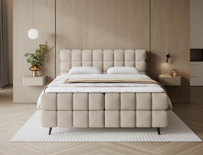Sabeno Sängpaket Bubblig Kontinentalsäng med förvaring 180x200 cm - Calmora 18 - Products - Möbler - Säng - Säng med förvaring