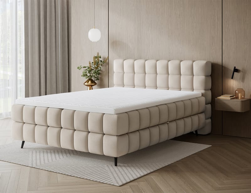 Sabeno Sängpaket Bubblig Kontinentalsäng med förvaring 180x200 cm - Calmora 18 - Products - Möbler - Säng - Säng med förvaring