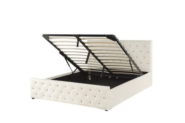 Saleux Förvaringssäng 140x200 cm - Sammet/Beige - Products - Möbler - Säng - Säng med förvaring