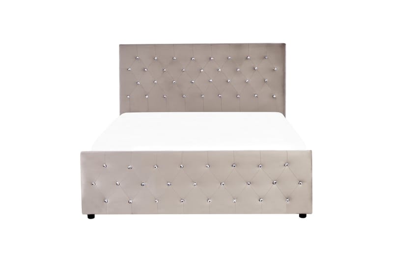 Saleux Sängram 140x200 cm - Taupe - Products - Möbler - Säng - Säng med förvaring