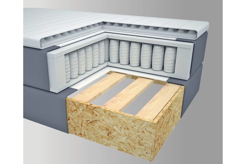 Select No 1 Kontinentalsäng 120x200 - Ljusgrå - Products - Möbler - Säng - Enkelsäng