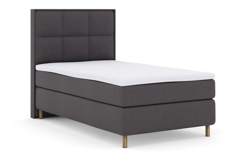 Select No 3 Komplett Sängpaket 120x200 Fast - Mörkgrå/Koppar - Products - Möbler - Säng - Enkelsäng