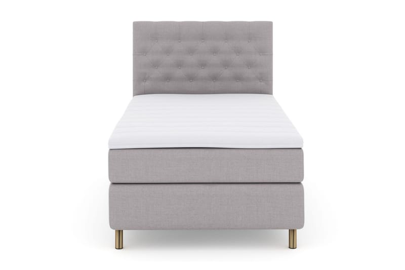 Select No 3 Komplett Sängpaket 120x200 Medium - Ljusgrå/Koppar - Products - Möbler - Säng - Enkelsäng