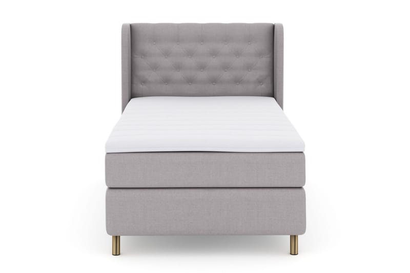 Select No 3 Komplett Sängpaket 120x200 Medium - Ljusgrå/Koppar - Products - Möbler - Säng - Enkelsäng