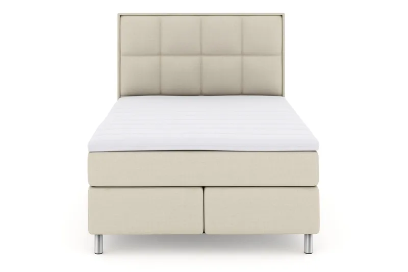 Select No 3 Komplett Sängpaket 140x200 Fast - Beige/Metall - Products - Möbler - Säng - Kontinentalsäng