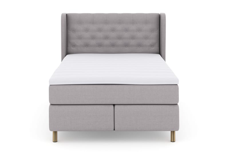 Select No 3 Komplett Sängpaket 140x200 Fast - Ljusgrå/Koppar - Products - Möbler - Säng - Kontinentalsäng