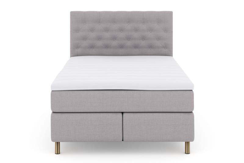 Select No 3 Komplett Sängpaket 140x200 Fast - Ljusgrå/Koppar - Products - Möbler - Säng - Kontinentalsäng