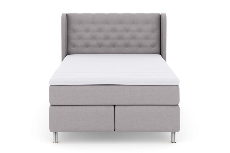 Select No 3 Komplett Sängpaket 140x200 Fast - Ljusgrå/Metall - Products - Möbler - Säng - Kontinentalsäng