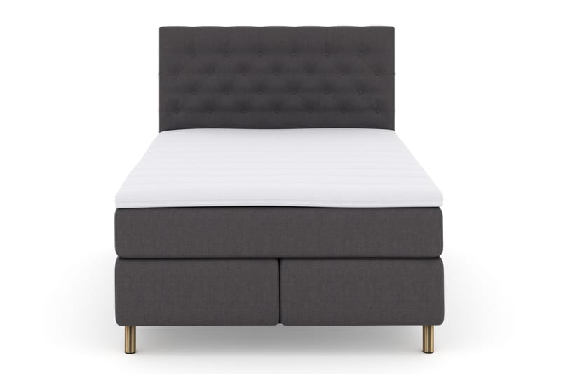 Select No 3 Komplett Sängpaket 140x200 Fast - Mörkgrå/Koppar - Products - Möbler - Säng - Kontinentalsäng