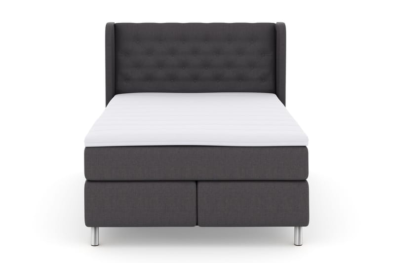 Select No 3 Komplett Sängpaket 140x200 Fast - Mörkgrå/Metall - Products - Möbler - Säng - Kontinentalsäng