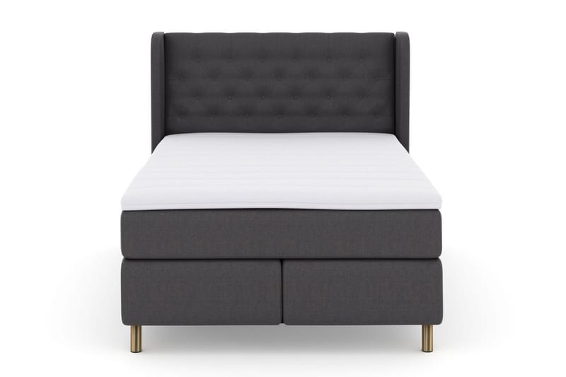 Select No 3 Komplett Sängpaket 140x200 Fast/Medium - Mörkgrå/Koppar - Products - Möbler - Säng - Kontinentalsäng