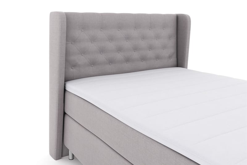 Select No 3 Komplett Sängpaket 140x200 Medium - Ljusgrå/Metall - Products - Möbler - Säng - Kontinentalsäng