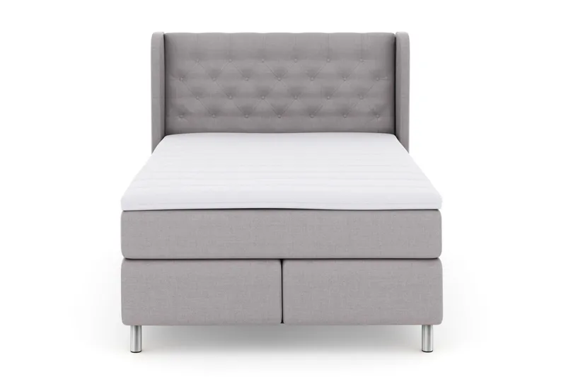 Select No 3 Komplett Sängpaket 140x200 Medium - Ljusgrå/Metall - Products - Möbler - Säng - Kontinentalsäng