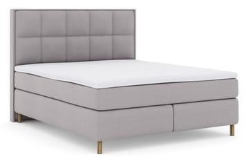 Select No 3 Komplett Sängpaket 160x200 Fast - Ljusgrå/Koppar - Products - Möbler - Säng - Kontinentalsäng