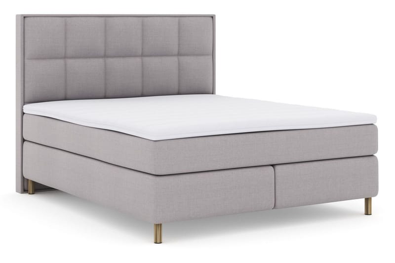 Select No 3 Komplett Sängpaket 160x200 Fast - Ljusgrå/Koppar - Products - Möbler - Säng - Kontinentalsäng