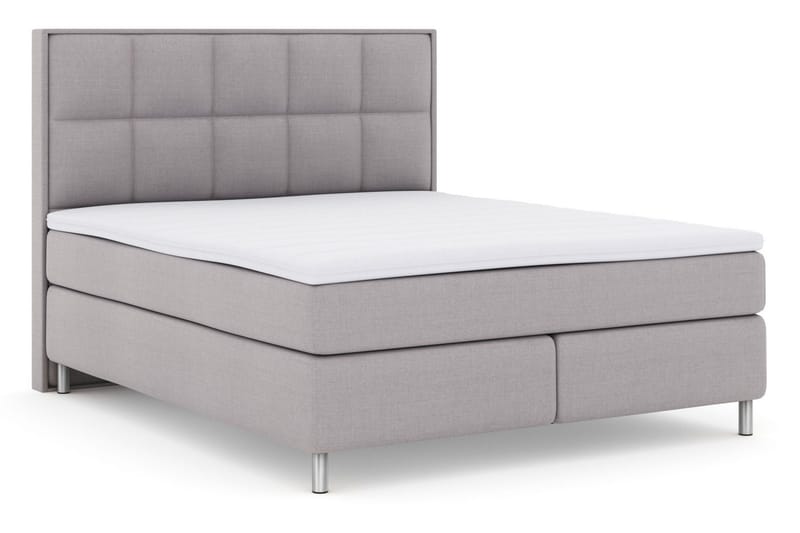 Select No 3 Komplett Sängpaket 160x200 Fast - Ljusgrå/Metall - Products - Möbler - Säng - Kontinentalsäng