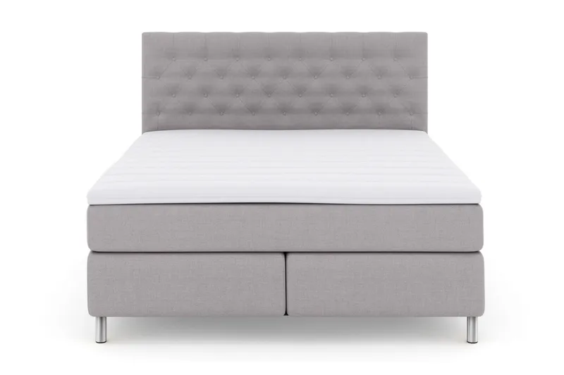 Select No 3 Komplett Sängpaket 160x200 Fast - Ljusgrå/Metall - Products - Möbler - Säng - Kontinentalsäng
