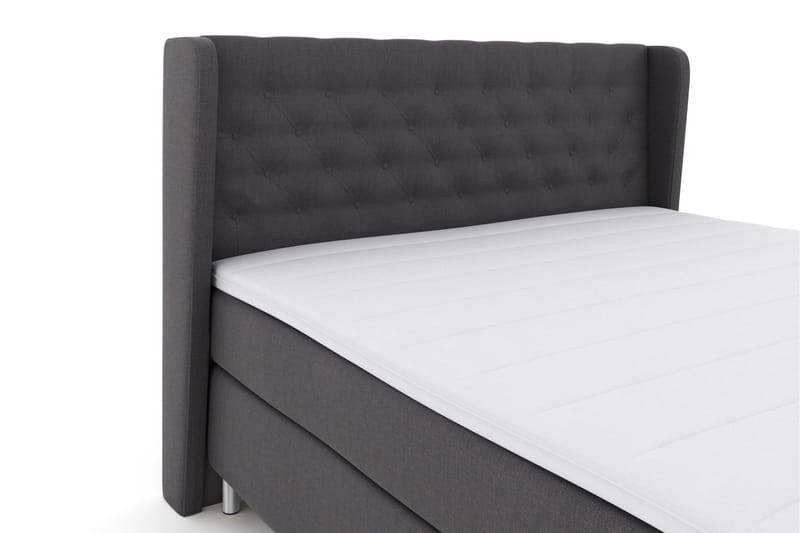 Select No 3 Komplett Sängpaket 160x200 Fast - Mörkgrå/Metall - Products - Möbler - Säng - Kontinentalsäng