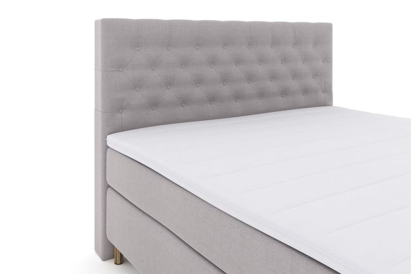 Select No 3 Komplett Sängpaket 160x200 Medium - Ljusgrå/Koppar - Products - Möbler - Säng - Kontinentalsäng