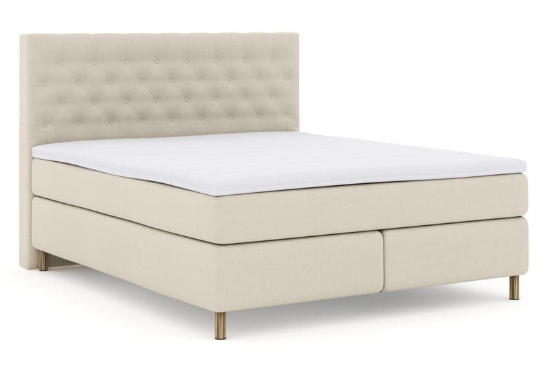 Select No 3 Komplett Sängpaket 180x200 Fast - Beige/Koppar - Products - Möbler - Säng - Kontinentalsäng