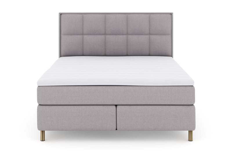 Select No 3 Komplett Sängpaket 180x200 Fast - Ljusgrå/Koppar - Products - Möbler - Säng - Kontinentalsäng