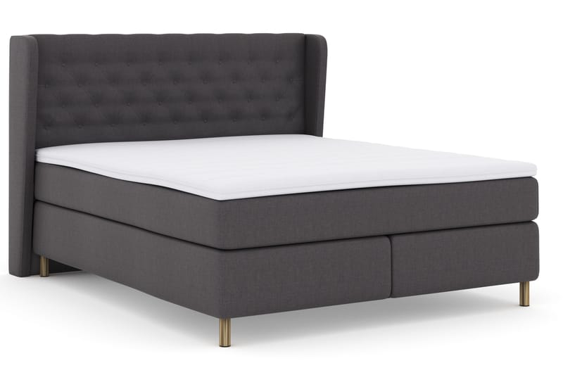 Select No 3 Komplett Sängpaket 180x200 Fast - Mörkgrå/Koppar - Products - Möbler - Säng - Kontinentalsäng