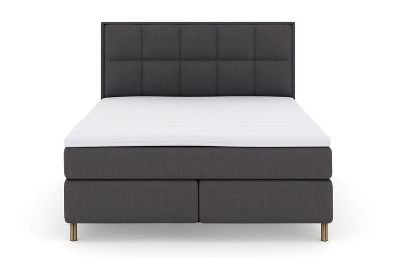 Select No 3 Komplett Sängpaket 180x200 Fast/Medium - Mörkgrå/Koppar - Products - Möbler - Säng - Kontinentalsäng