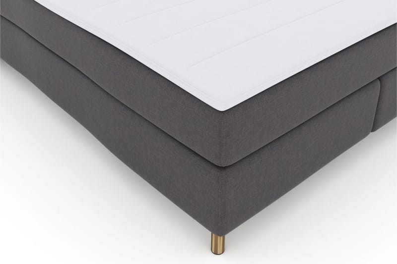 Select No 3 Komplett Sängpaket 180x200 Fast/Medium - Mörkgrå/Koppar - Products - Möbler - Säng - Kontinentalsäng
