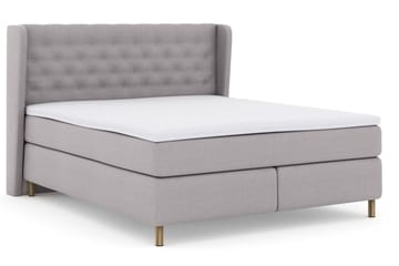 Select No 3 Komplett Sängpaket 180x200 Medium - Ljusgrå/Koppar - Products - Möbler - Säng - Kontinentalsäng