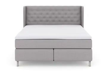 Select No 3 Komplett Sängpaket 180x200 Medium - Ljusgrå/Metall - Products - Möbler - Säng - Kontinentalsäng