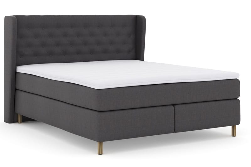 Select No 3 Komplett Sängpaket 180x200 Medium - Mörkgrå/Koppar - Products - Möbler - Säng - Kontinentalsäng