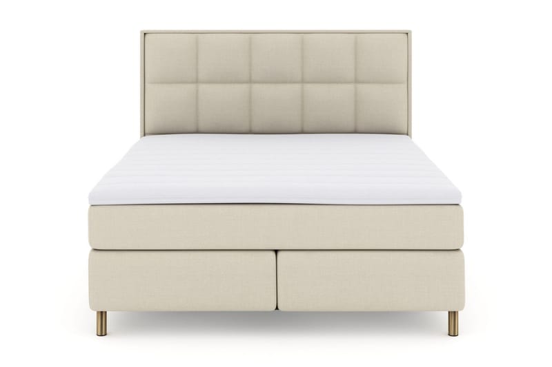Select No 3 Komplett Sängpaket 210x210 Fast - Beige/Koppar - Products - Möbler - Säng - Kontinentalsäng