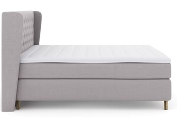 Select No 3 Komplett Sängpaket 210x210 Fast - Ljusgrå/Koppar - Products - Möbler - Säng - Kontinentalsäng
