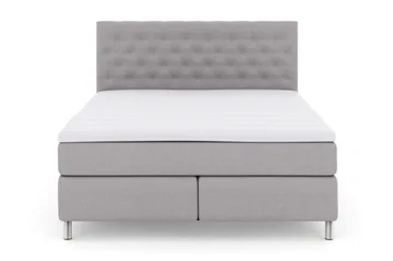 Select No 3 Komplett Sängpaket 210x210 Fast - Ljusgrå/Metall - Products - Möbler - Säng - Kontinentalsäng