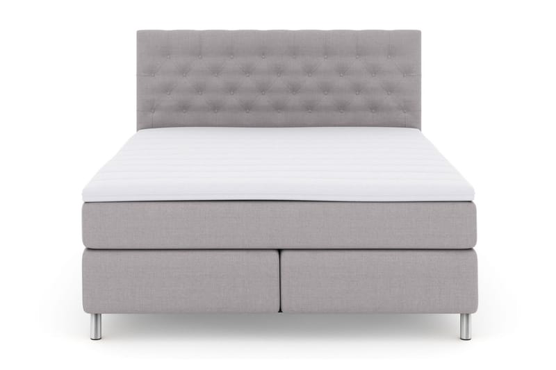 Select No 3 Komplett Sängpaket 210x210 Fast - Ljusgrå/Metall - Products - Möbler - Säng - Kontinentalsäng