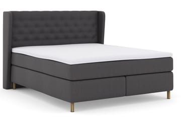 Select No 3 Komplett Sängpaket 210x210 Fast - Mörkgrå/Koppar - Products - Möbler - Säng - Kontinentalsäng