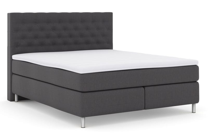 Select No 3 Komplett Sängpaket 210x210 Fast - Mörkgrå/Metall - Products - Möbler - Säng - Kontinentalsäng