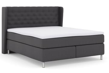 Select No 3 Komplett Sängpaket 210x210 Fast - Mörkgrå/Metall - Products - Möbler - Säng - Kontinentalsäng