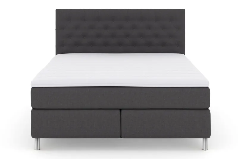 Select No 3 Komplett Sängpaket 210x210 Fast - Mörkgrå/Metall - Products - Möbler - Säng - Kontinentalsäng