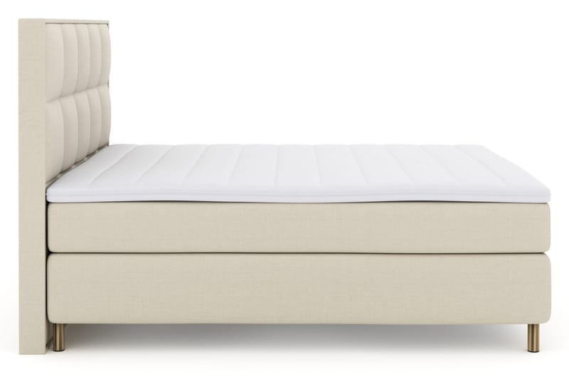 Select No 3 Komplett Sängpaket 210x210 Fast/Medium - Beige/Koppar - Products - Möbler - Säng - Kontinentalsäng