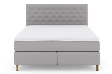 Select No 3 Komplett Sängpaket 210x210 Fast/Medium - Ljusgrå/Koppar - Products - Möbler - Säng - Kontinentalsäng