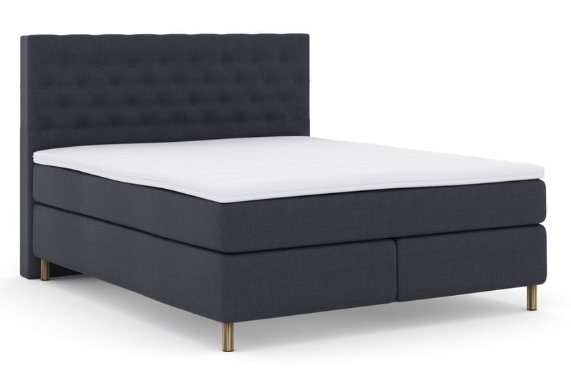 Select No 3 Komplett Sängpaket 210x210 Medium - Blå/Koppar - Products - Möbler - Säng - Kontinentalsäng
