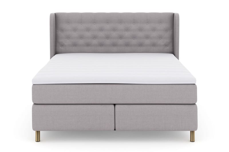 Select No 3 Komplett Sängpaket 210x210 Medium - Ljusgrå/Koppar - Products - Möbler - Säng - Kontinentalsäng