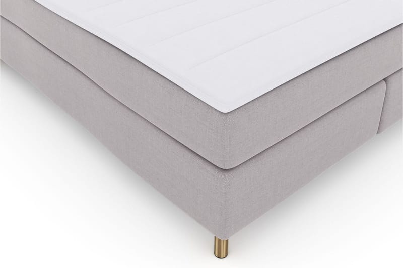 Select No 3 Komplett Sängpaket 210x210 Medium - Ljusgrå/Koppar - Products - Möbler - Säng - Kontinentalsäng