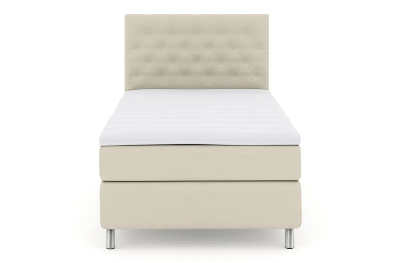 Select No 3 Kontinentalsäng 120x200 Fast - Beige/Metall - Products - Möbler - Säng - Enkelsäng