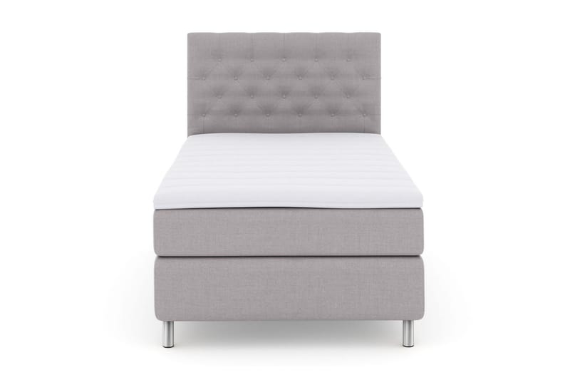 Select No 3 Kontinentalsäng 120x200 Fast - Ljusgrå/Metall - Products - Möbler - Säng - Enkelsäng