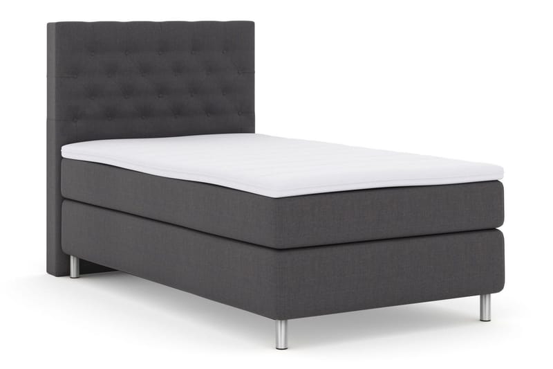 Select No 3 Kontinentalsäng 120x200 Fast - Mörkgrå/Metall - Products - Möbler - Säng - Enkelsäng