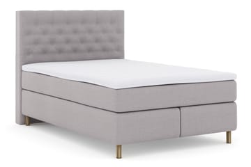Select No 3 Kontinentalsäng 140x200 Fast - Ljusgrå/Koppar - Products - Möbler - Säng - Kontinentalsäng