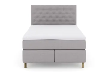 Select No 3 Kontinentalsäng 140x200 Fast - Ljusgrå/Koppar - Products - Möbler - Säng - Kontinentalsäng